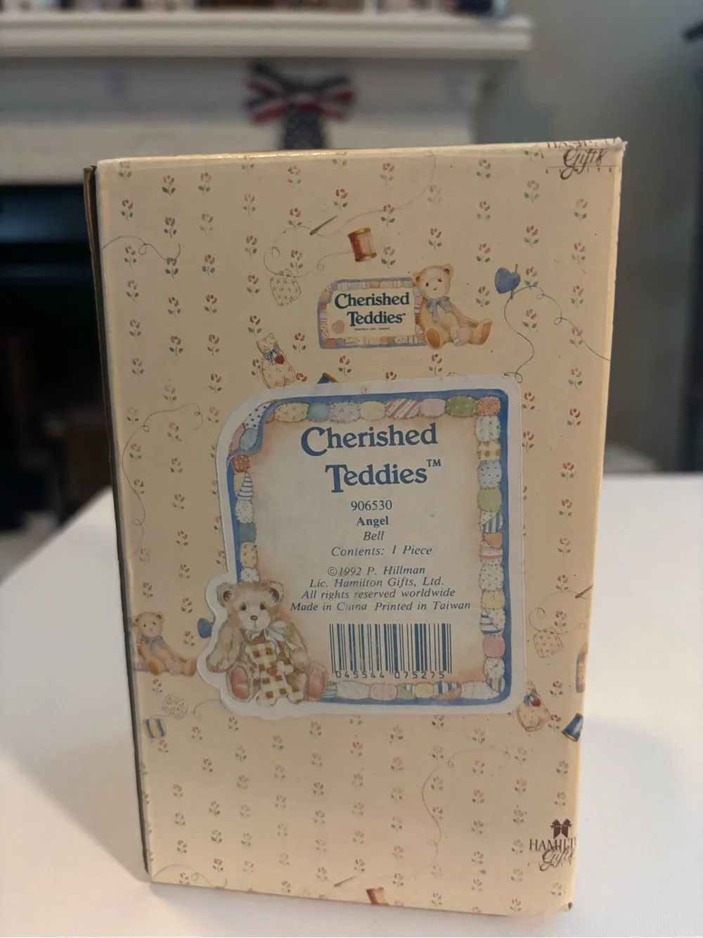 Vintage Cherished Teddies Angel Bell Figurine 906530 Hamilton Gifts Box 1992